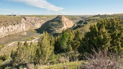 Collapsed Teton Dam Overlook