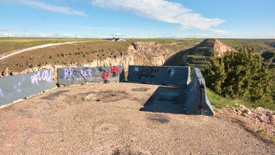 Collapsed Teton Dam Overlook