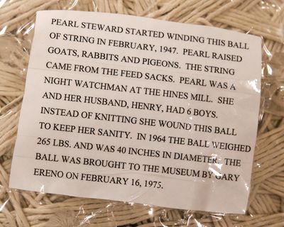 Large Ball of String - Harney County Historical Museum