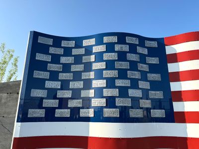 License Plate Spangled Banner