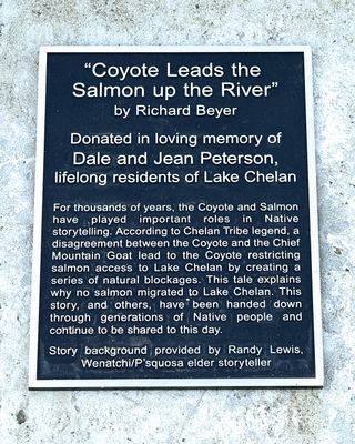 Coyote Leads Salmon Up the River