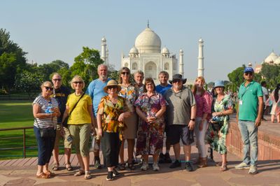 The group at the Taj Mahal