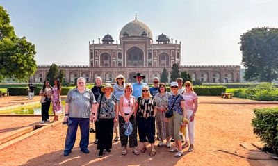 The group at Humayun's Tomb