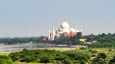 Taj Mahal from Agra Fort