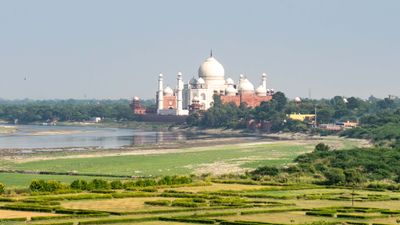 Taj Mahal from Agra Fort 2