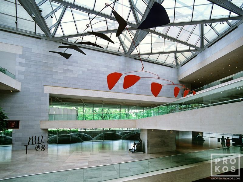 Framed fine art photographs and fine art prints of the National Gallery East Building interior in the Washington DC photos archive of architectural photographer Andrew Prokos. Read more about Andrew's photography in his photography articles. 