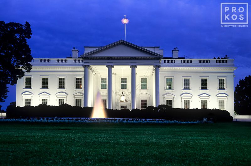 The White House at Night, Washington DC