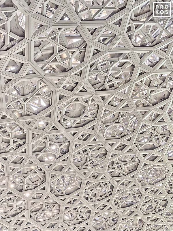 Large-format framed photography and fine art prints of Abu Dhabi architecture, Louvre Abu Dhabi Dome Interior, in the UAE photography gallery of architectural photographer Andrew Prokos. Read more about Andrew's photos in his art photography articles. 


see photo at Artspace