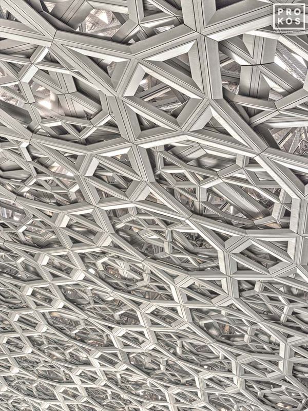 Large-format framed photography and fine art prints of Abu Dhabi architecture, Louvre Abu Dhabi Dome Interior, in the UAE photography gallery of architectural photographer Andrew Prokos. Read more about Andrew's photos in his art photography articles. 


see photo at Artspace