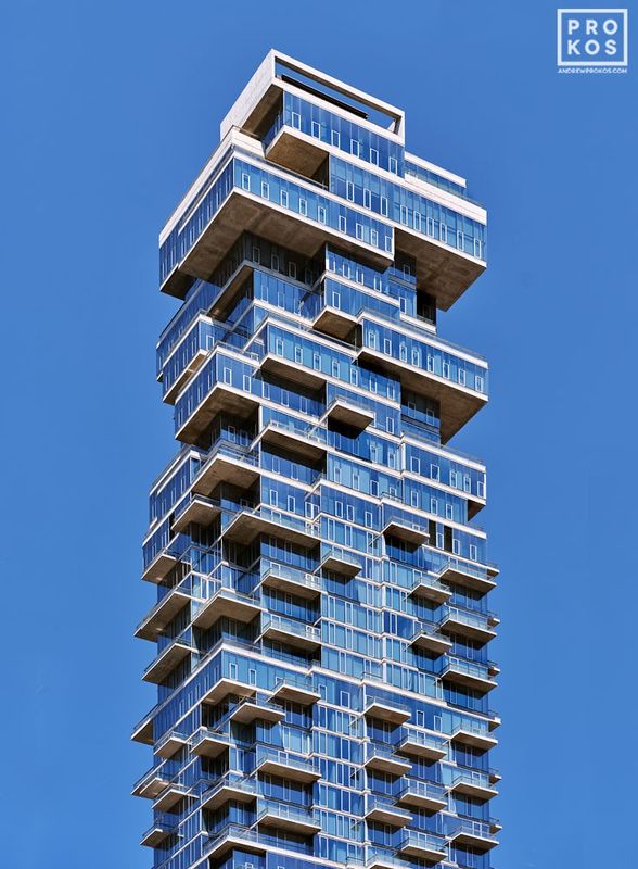 Large-format color fine art photography images and framed photo prints of New York City architecture, 56 Leonard Street, in the New York City gallery of architectural photographer Andrew Prokos. Read more about Andrew's photos in his art photography articles. 