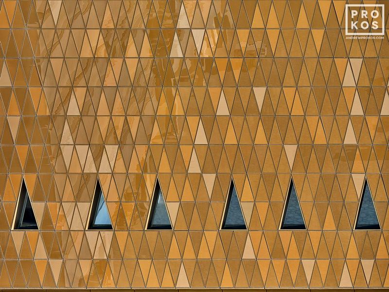Framed photographs of the contemporary architecture of Masdar, UAE showing a geometric patterned facade, from the award-winning fine art photography collection of Andrew Prokos. Framed architectural prints are available in sizes up to 80 inches in width. Andrew's Abu Dhabi fine art photos have won numerous international awards and have been widely published in Elle Decor, Wired Magazine, Harper's Bazaar, Vogue Casa, CNN, and many others. Photos ship direct from the artist's New York fine art photography gallery.


see photo at Artspace