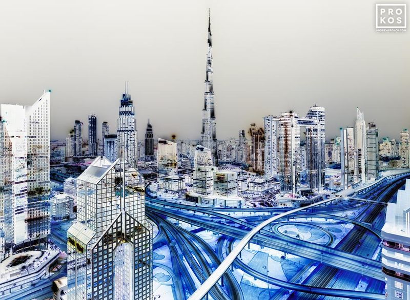 Inverted - Burj Khalifa and Downtown Dubai