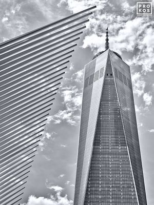 View Of One World Trade Center (B&W)