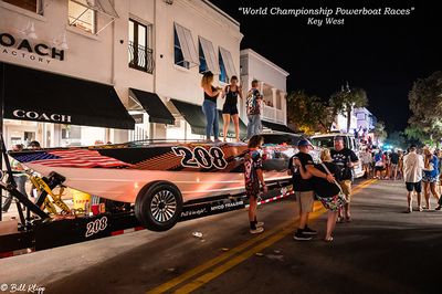 Powerboats on Display -- Duval St 10