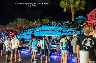 Powerboats on Display -- Duval St 4
