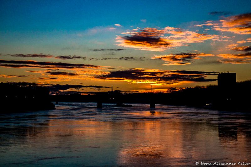 Sunset Rhne River