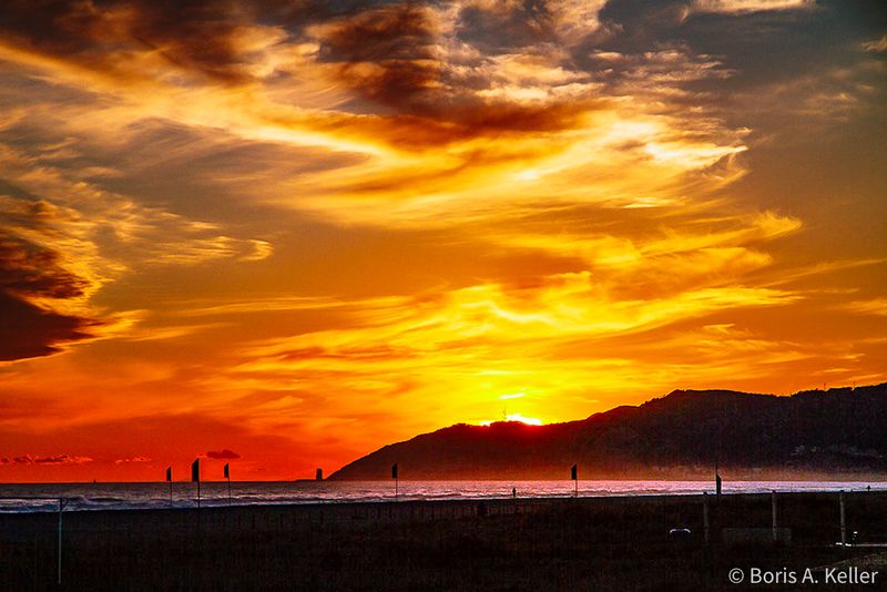 Sunset in Castelldefels