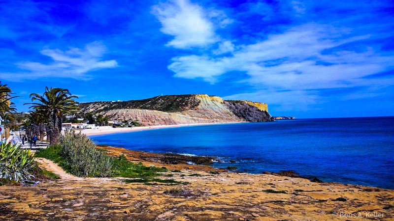 The cliffs of Praia da Luz