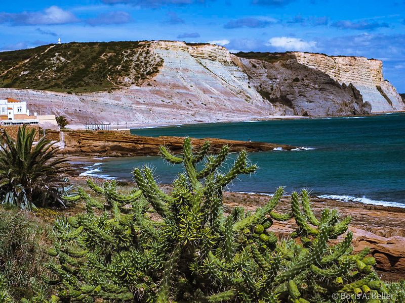 The cliffs of Praia da Luz