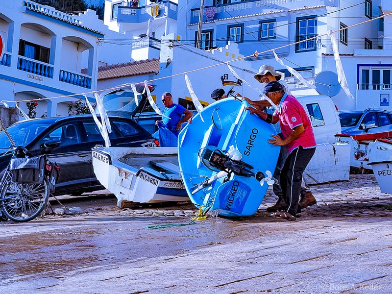 Fishermen at work