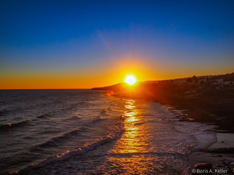 Sunset by the sea