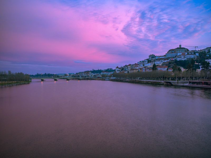 Morning sky over the Rio Mondego