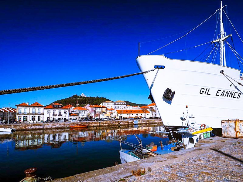 At the port