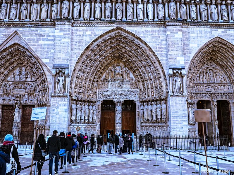 The main portal of Notre-Dame