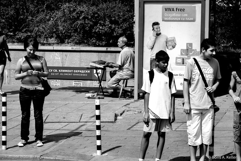 Sofia Streets in B&W