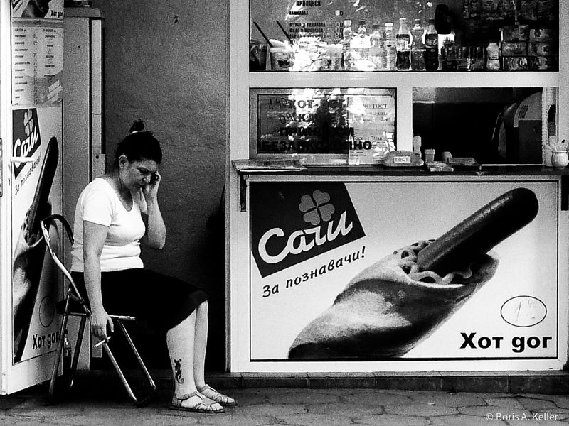 Sofia Streets in B&W