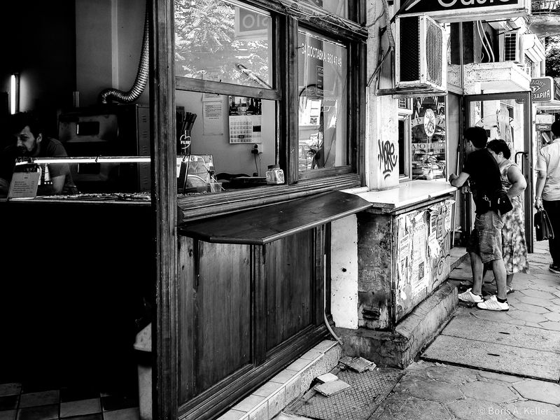Sofia Streets in B&W