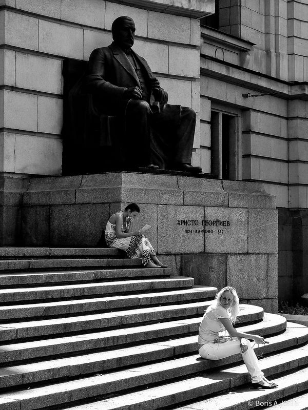 Sofia Streets in B&W