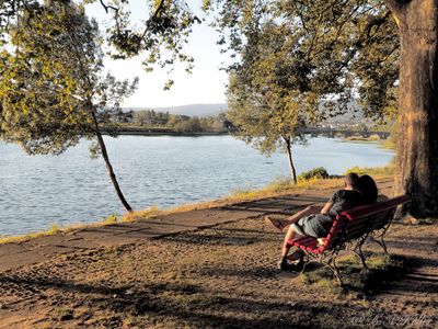 Summer evening by the Rio Lima