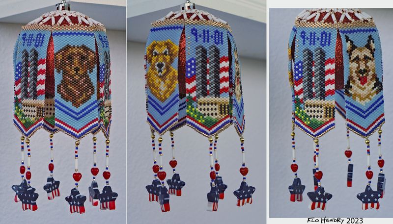 DMH 9-11 Memorial with Hero Dogs Ornament
