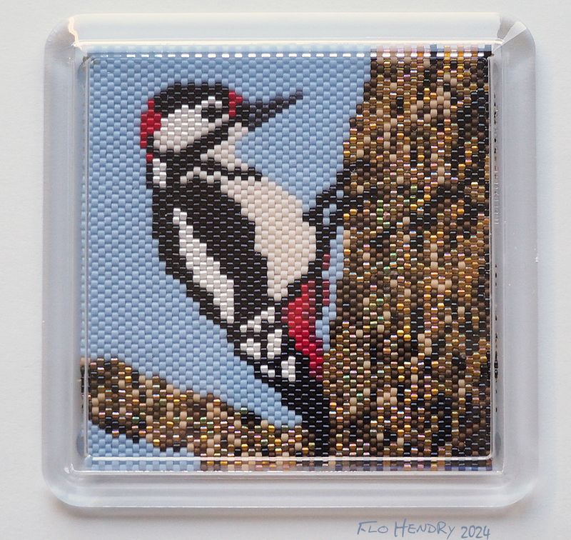 Coaster - BPCW Woodpecker pattern