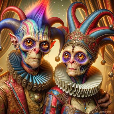 Elderly Punk Aliens Joking Around