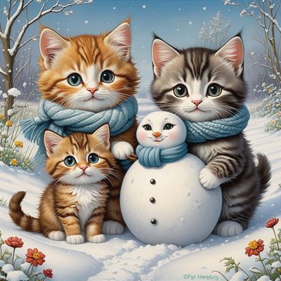082e 048 Kittens with Bald Snowgirl.jpg