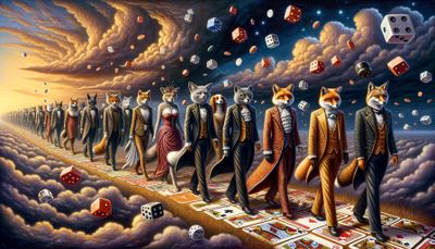 137 A Dog Among the Foxy Poker Players.jpg