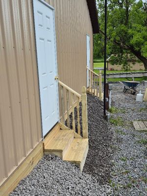 Amish built pole barn, Spring 2025
