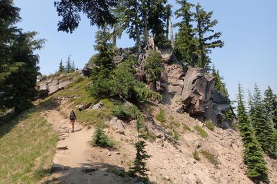 Climbing on the rim