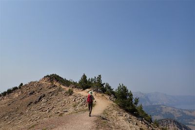 Hiking back