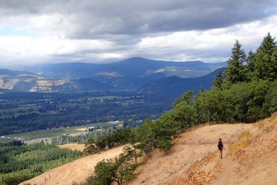Over mountain slopes