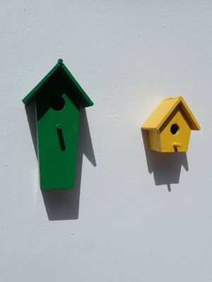 Two nest boxes