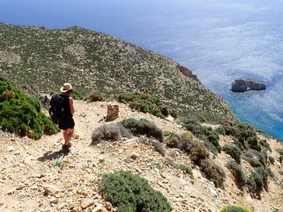 Steep rocky path