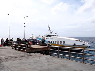 Ferry from Lipari 