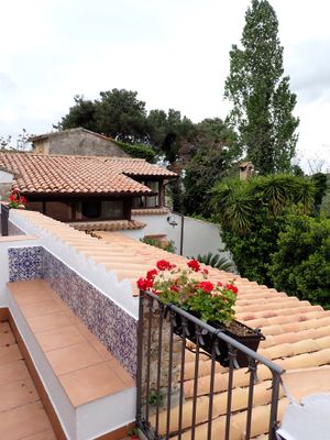 Balcony of hotel room