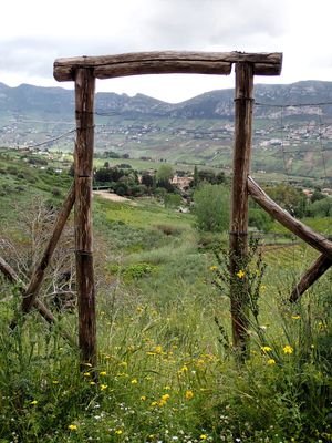 Wooden entrance