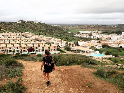 Hiking back