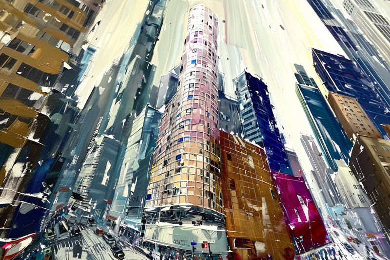 gilad_p_aqrilik_painting_tel_aviv_towers_summer_87af8441-9920-4703-9dd5-a0e83240be52.png
