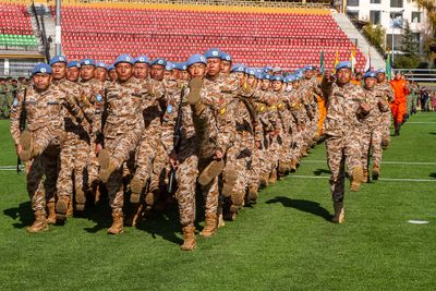 BHUTAN Army MARCH